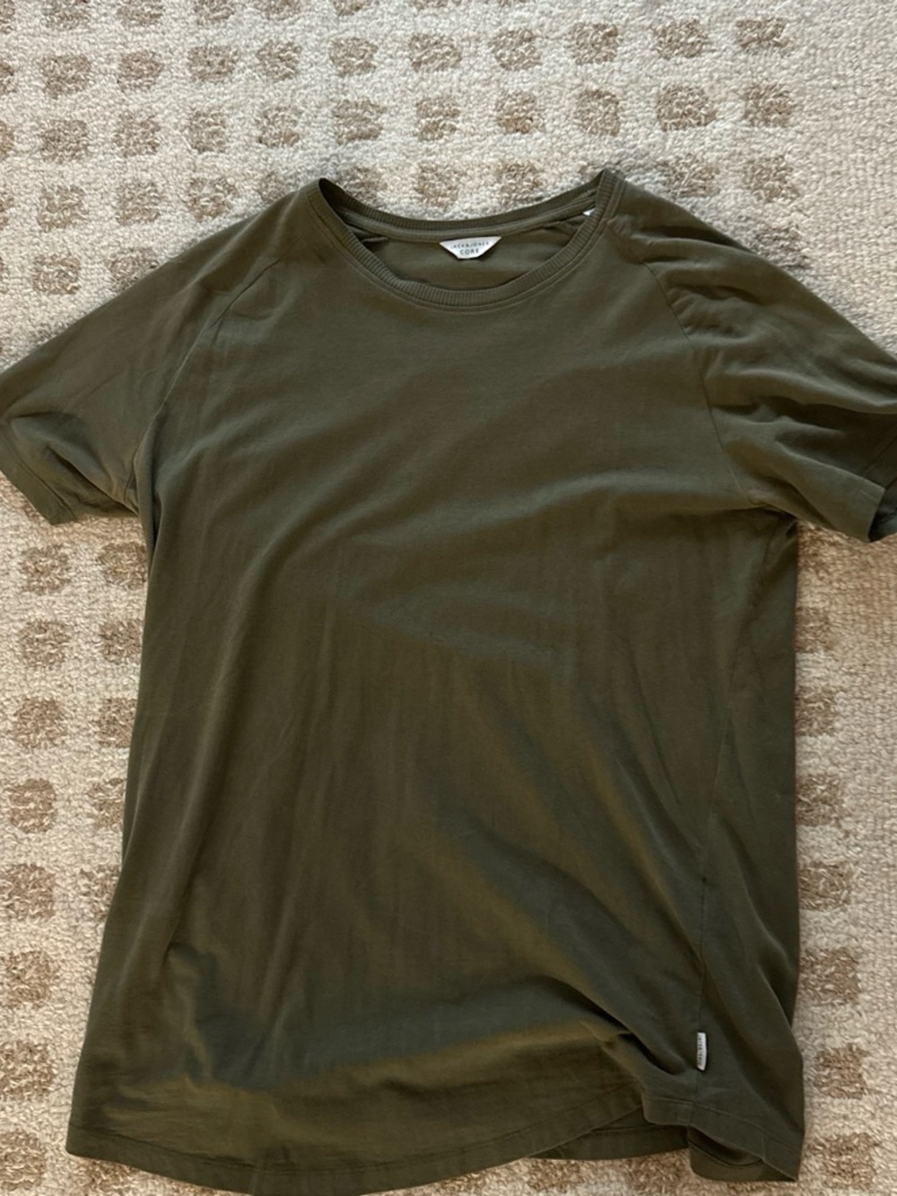 Jack & Jones Olive Crew Neck Short Sleeve Tee